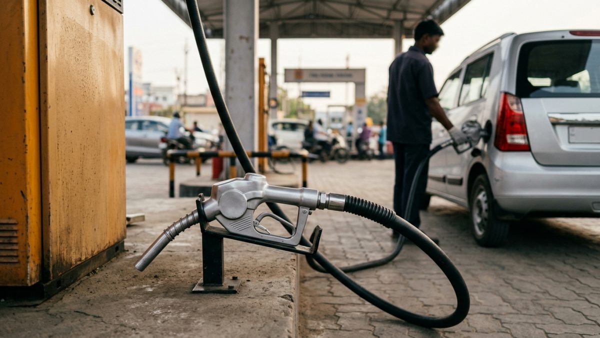 Comparing automotive running costs and fuel dispensers at a service station