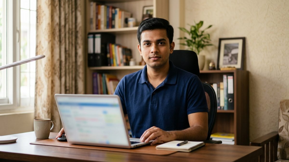 Online learner licence test from home with camera face authentication proctoring