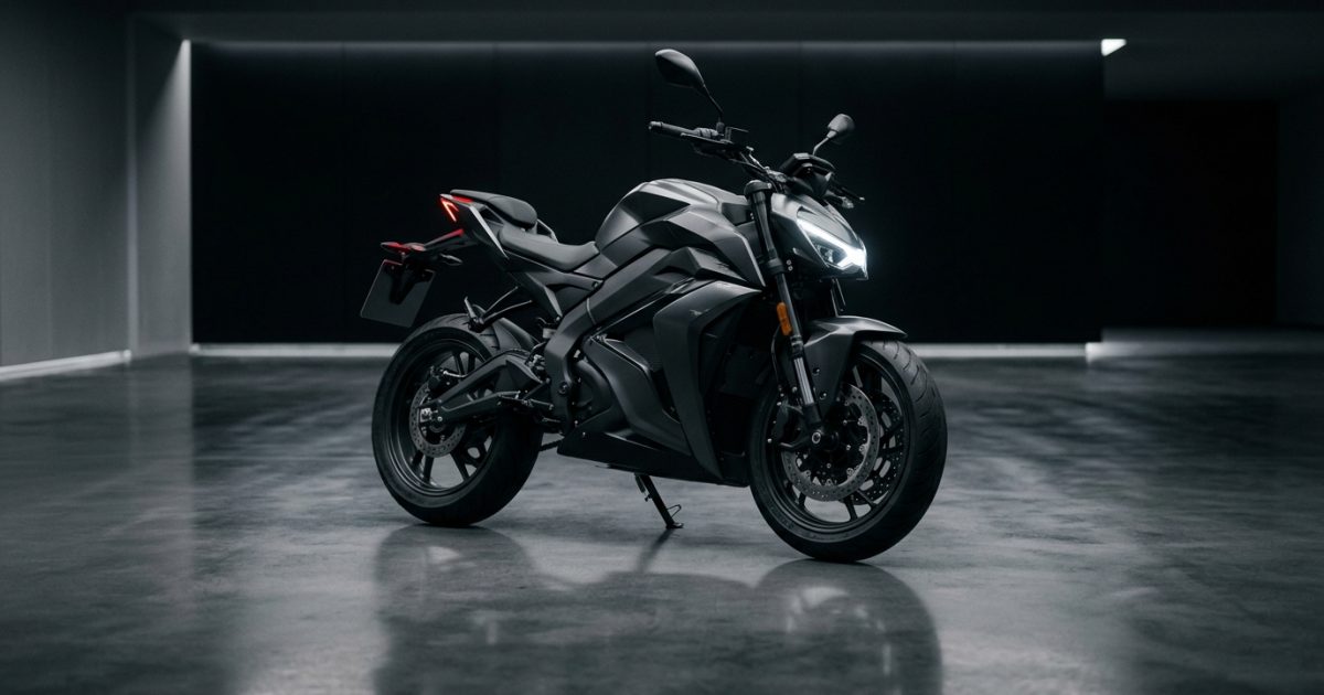 Modern motorcycle in a showroom setting explaining bike price in India breakdown