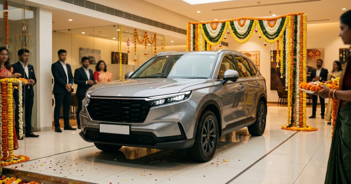 Latest car launch in India showcased in a modern showroom for the festive season