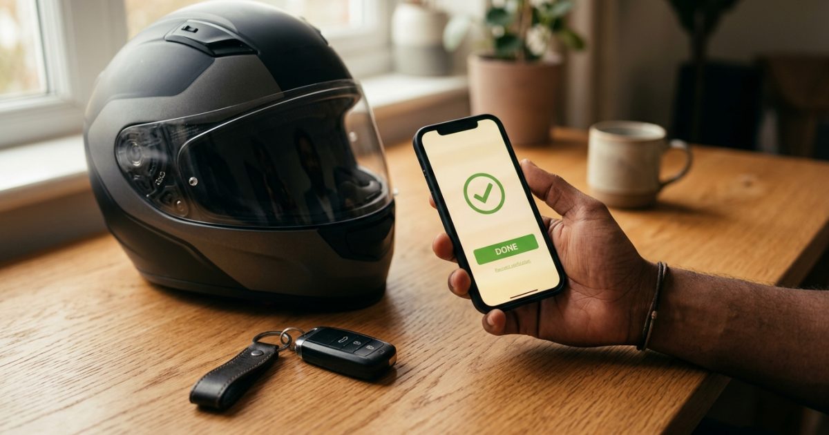 Smartphone displaying a digital receipt for traffic challan payment failed resolution