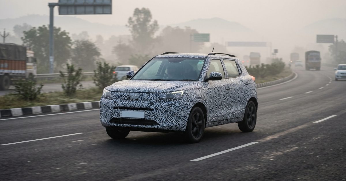 Heavily camouflaged test mule of upcoming cars in India testing on a highway