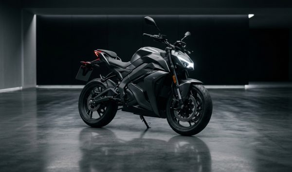 Modern motorcycle in a showroom setting explaining bike price in India breakdown