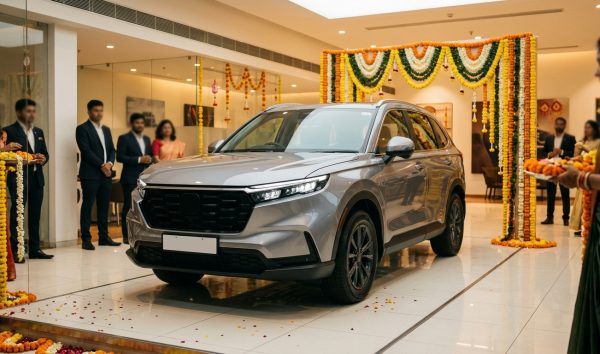 Latest car launch in India showcased in a modern showroom for the festive season