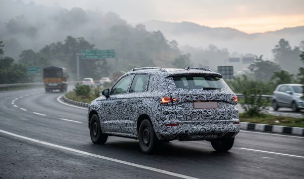 Camouflaged prototype of upcoming cars in india testing on highway